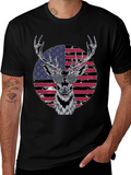 Patriotic Deer Graphic Tee