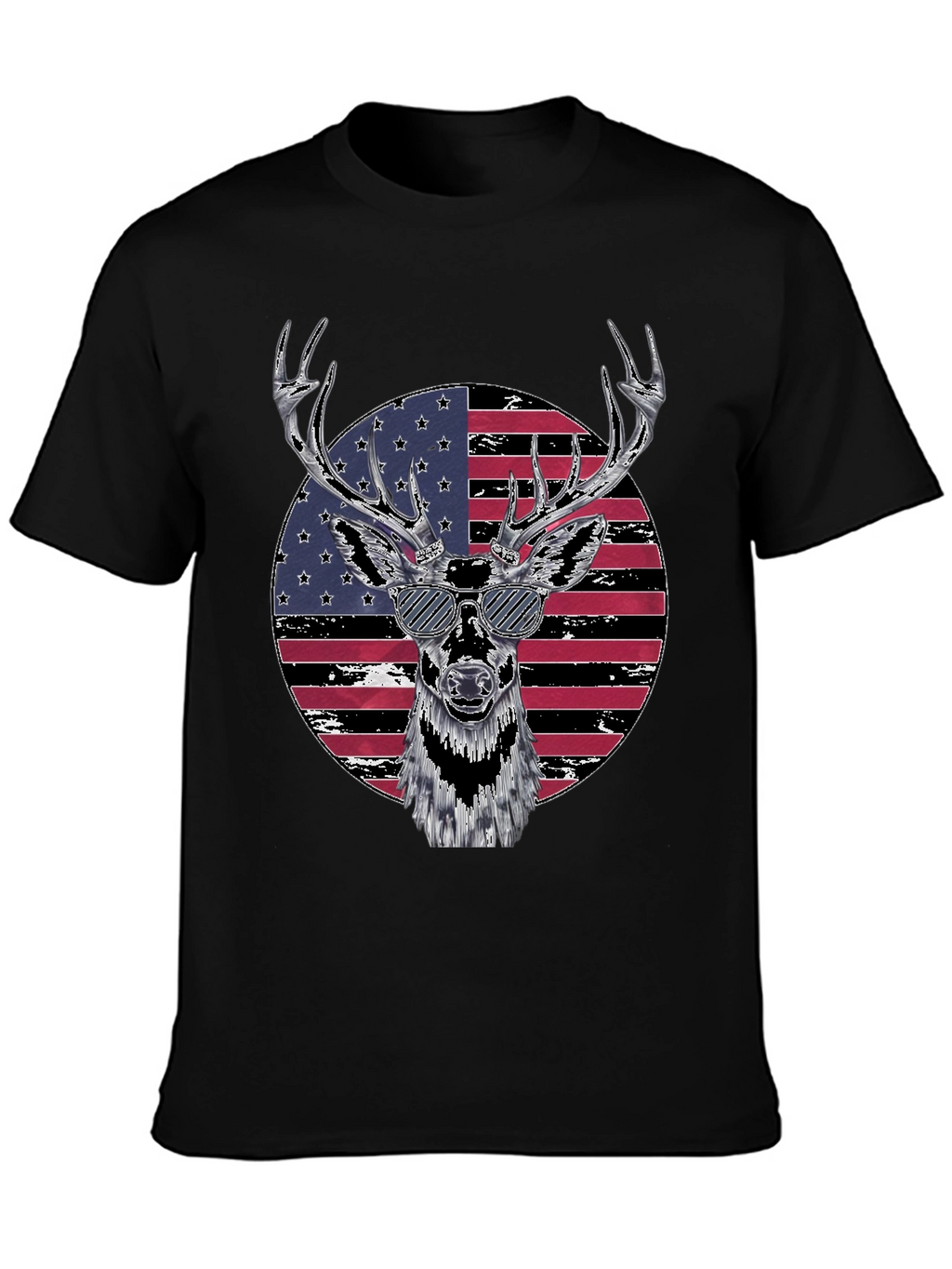 Patriotic Deer Graphic Tee