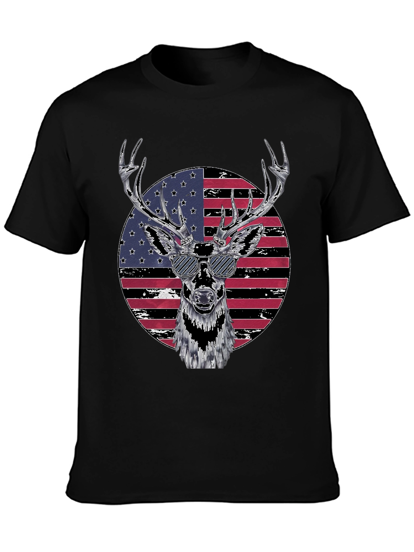 Patriotic Deer Graphic Tee