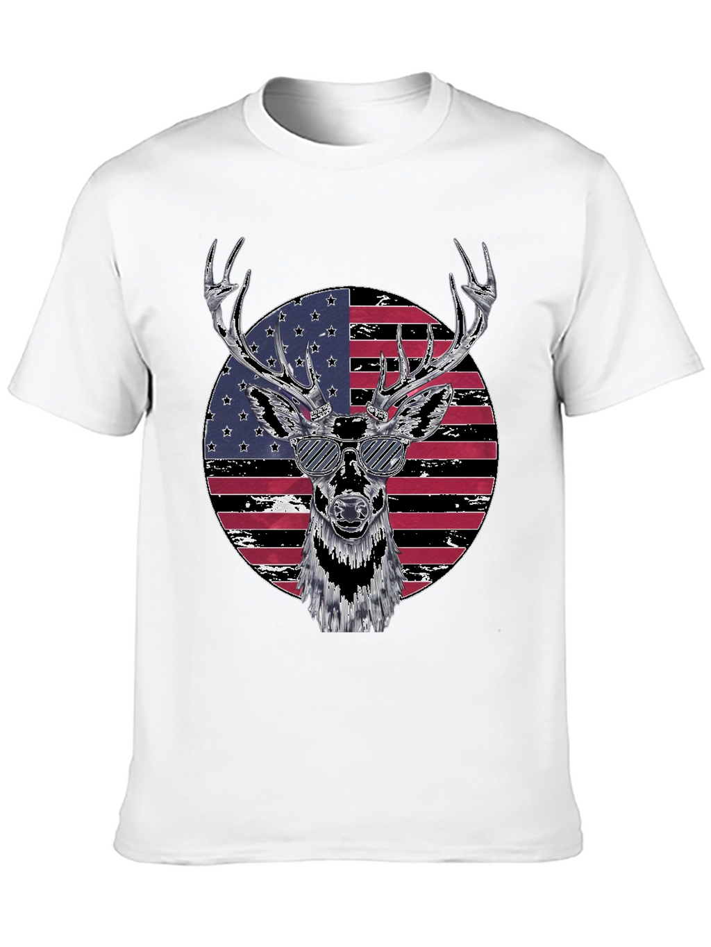 Patriotic Deer Graphic Tee