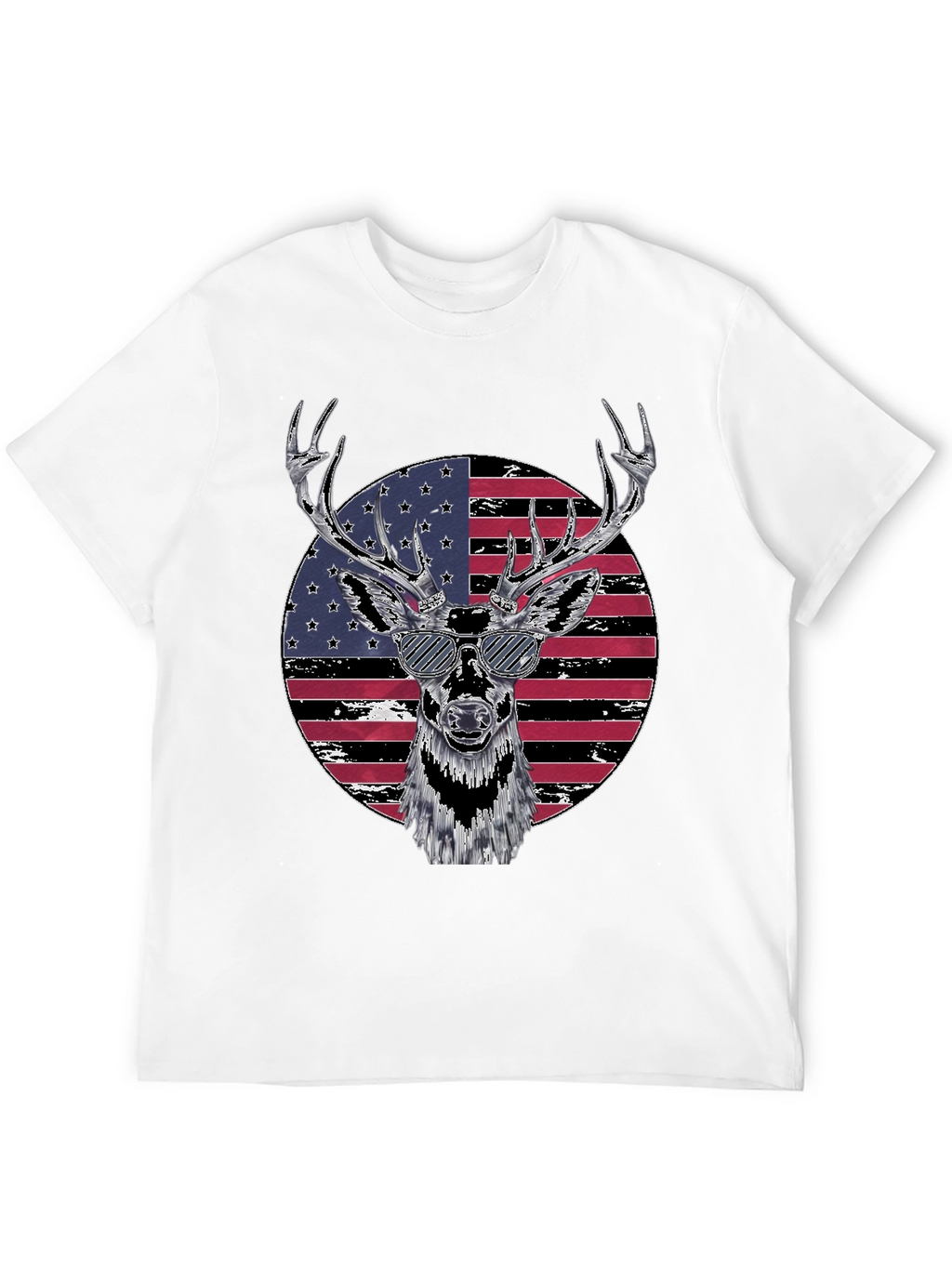 Patriotic Deer Graphic Tee