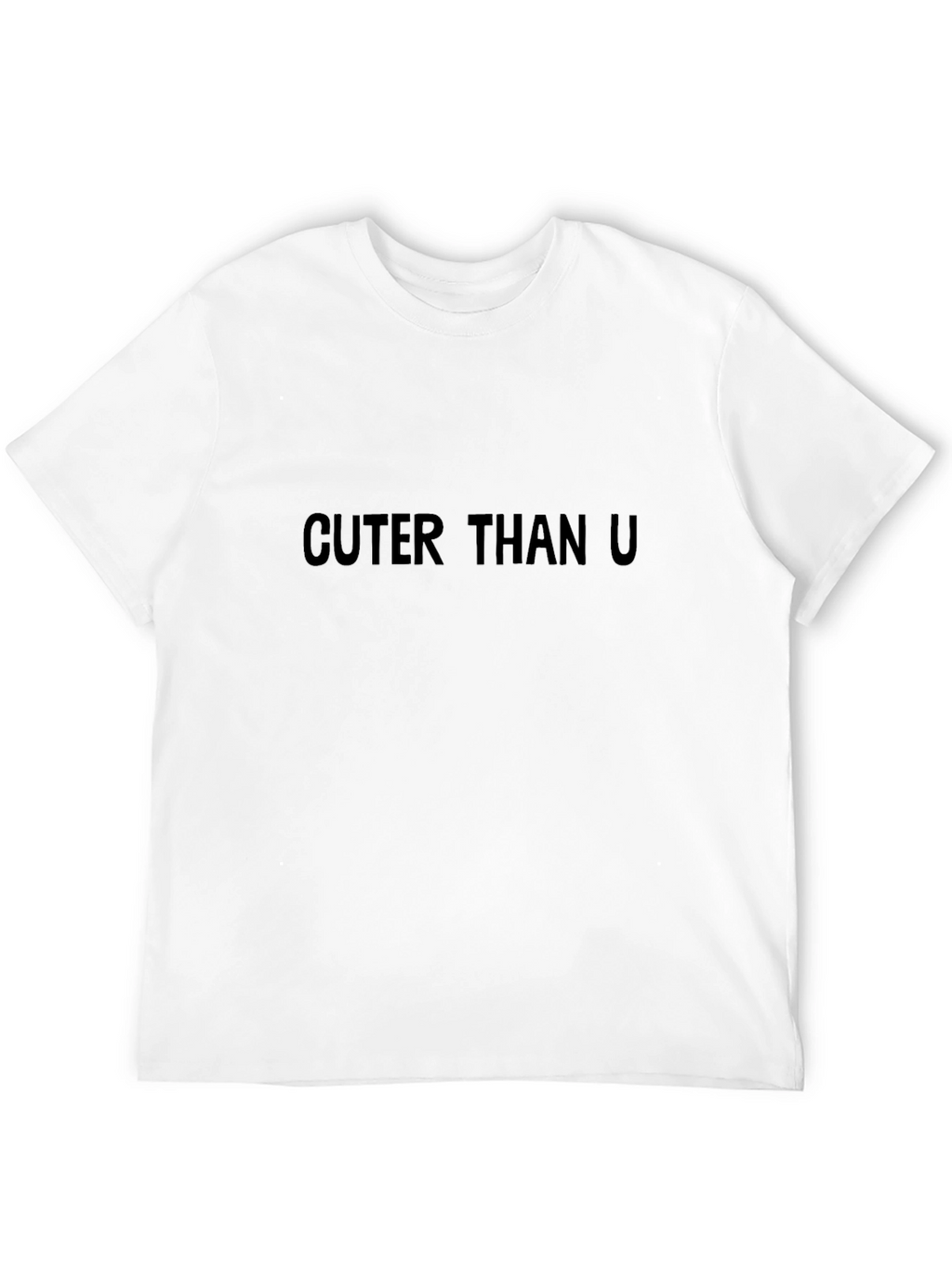 Cuter Than U - Mens Black Graphic Tee