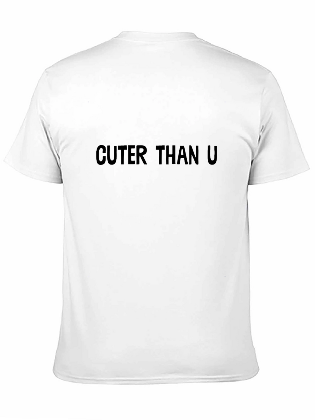 Cuter Than U - Mens Black Graphic Tee