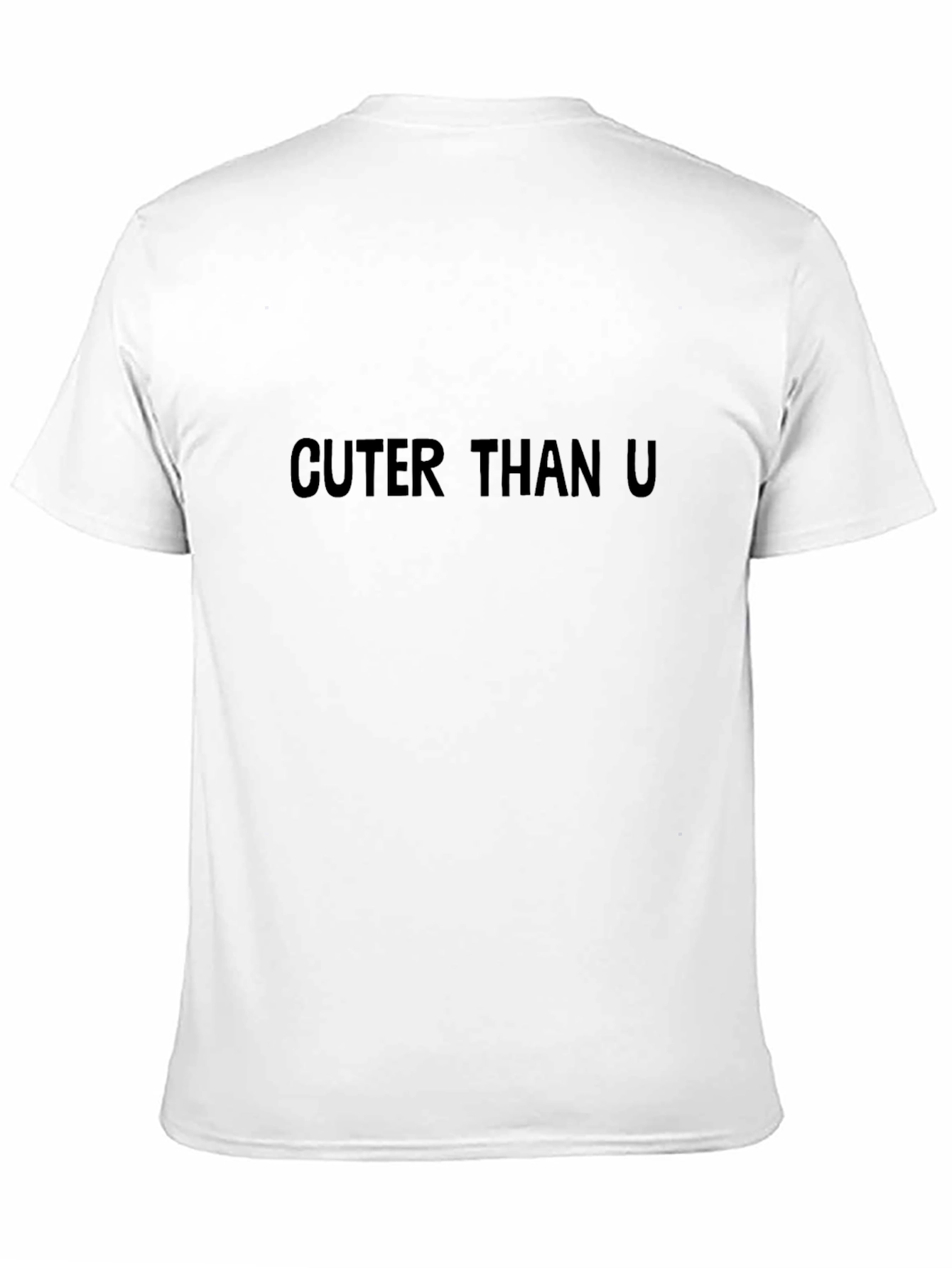Cuter Than U - Mens Black Graphic Tee