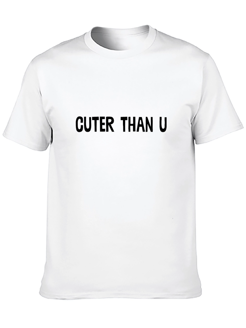 Cuter Than U - Mens Black Graphic Tee