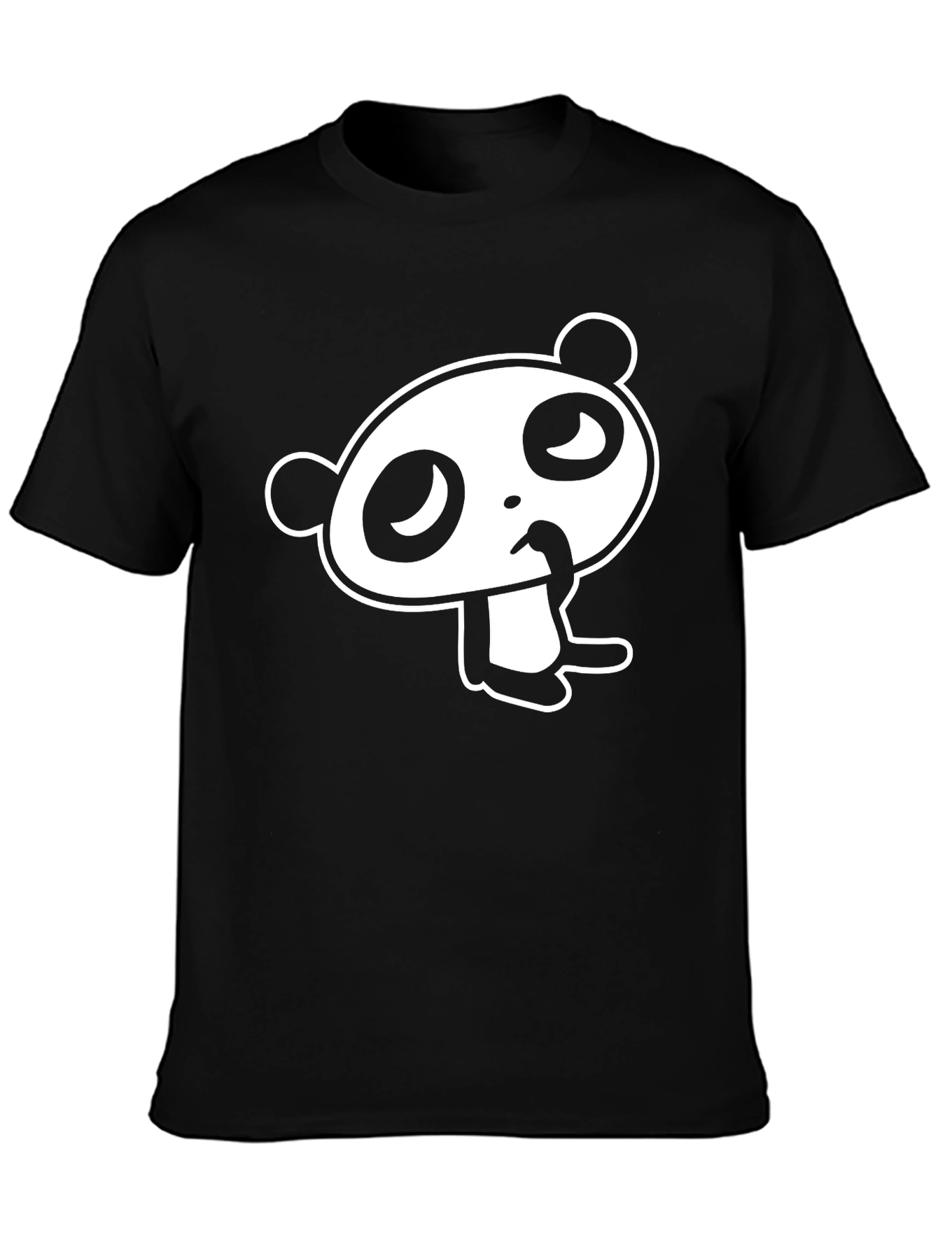 Cartoon Panda Graphic T-Shirt