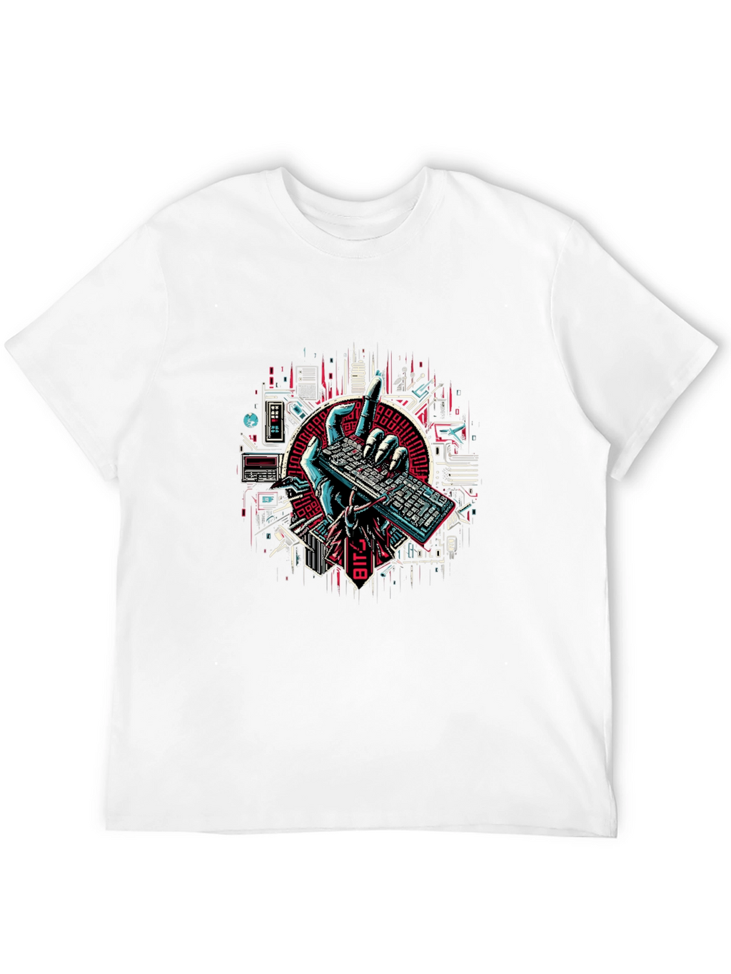 Tech Hand Keyboard Graphic Tee