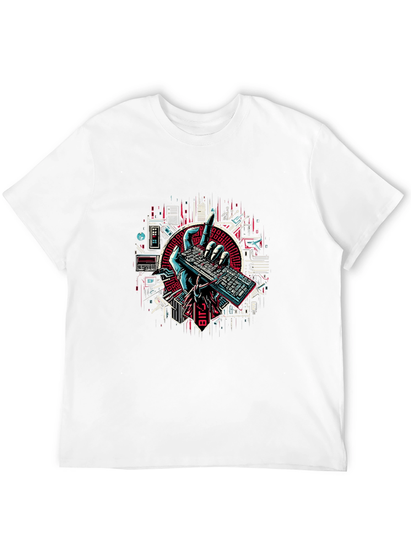 Tech Hand Keyboard Graphic Tee