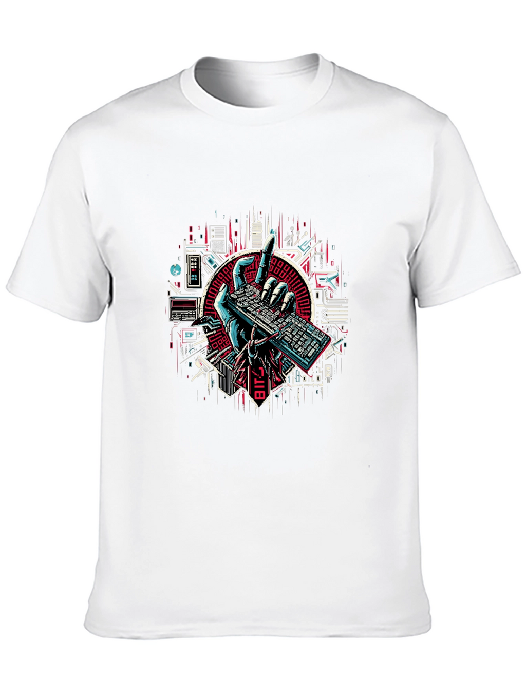 Tech Hand Keyboard Graphic Tee