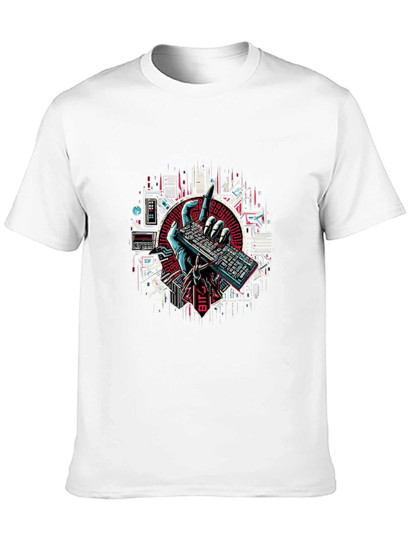 Tech Hand Keyboard Graphic Tee