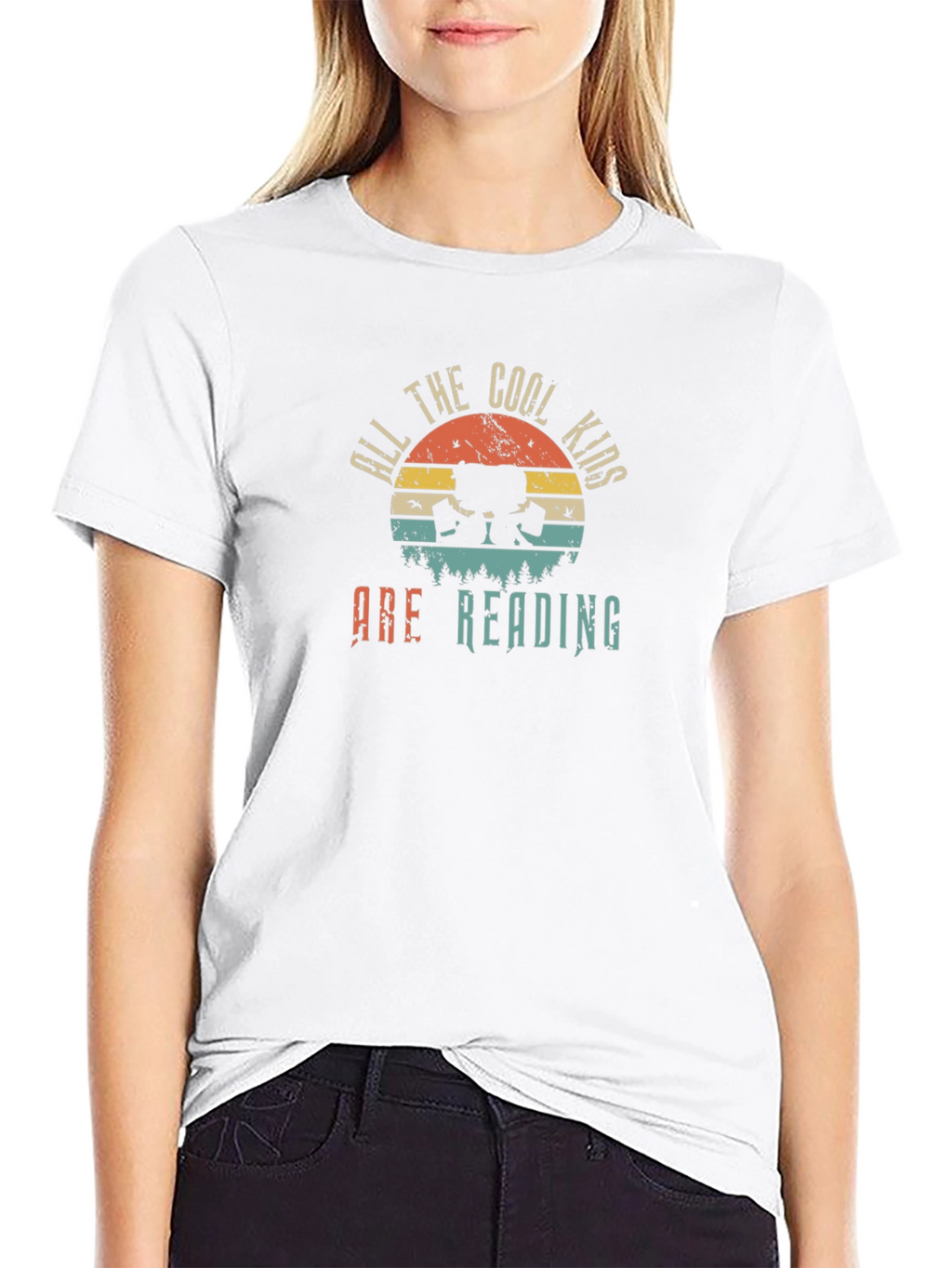 Cool Kids Reading Graphic T-Shirt