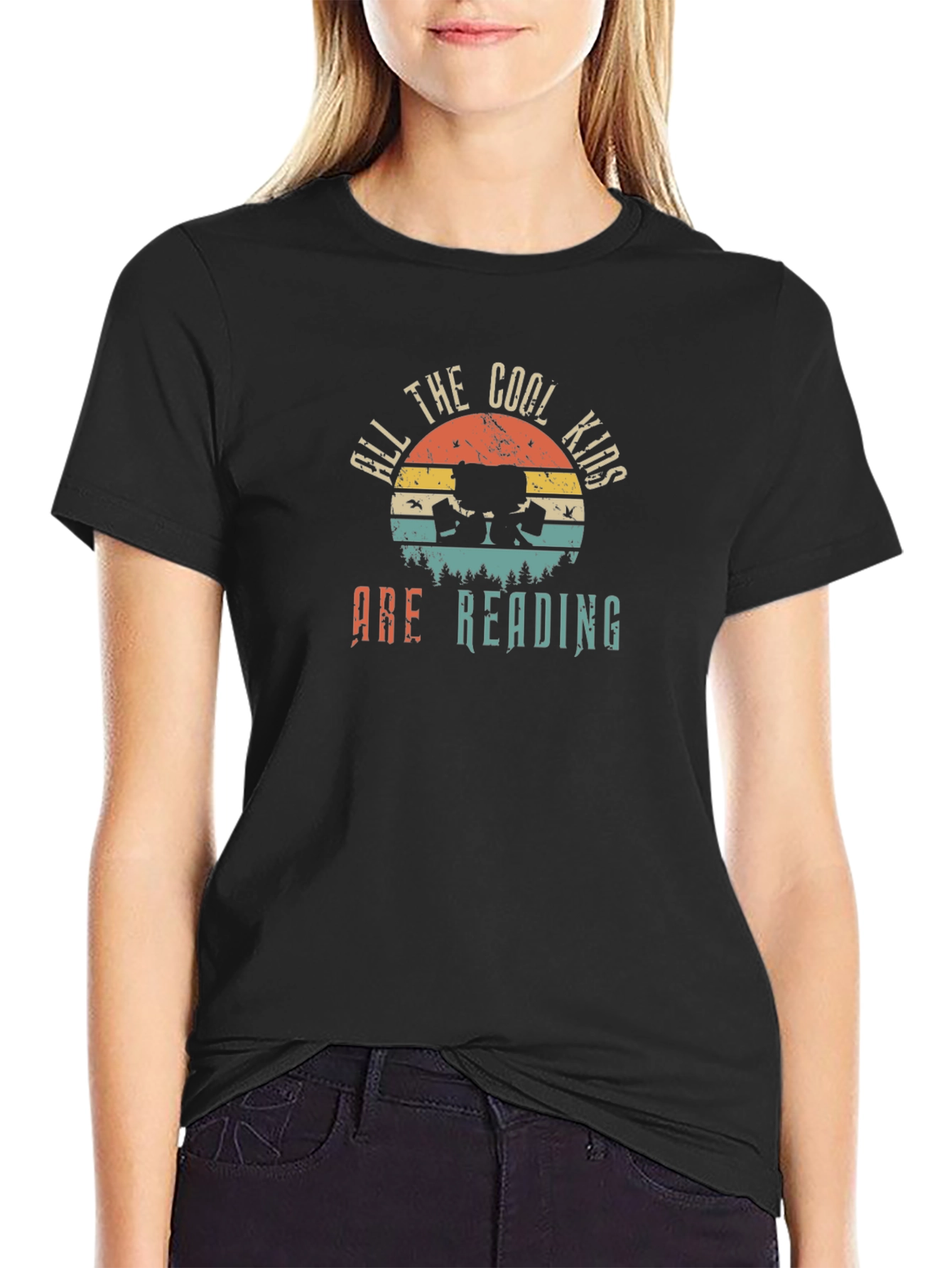 Cool Kids Reading Graphic T-Shirt