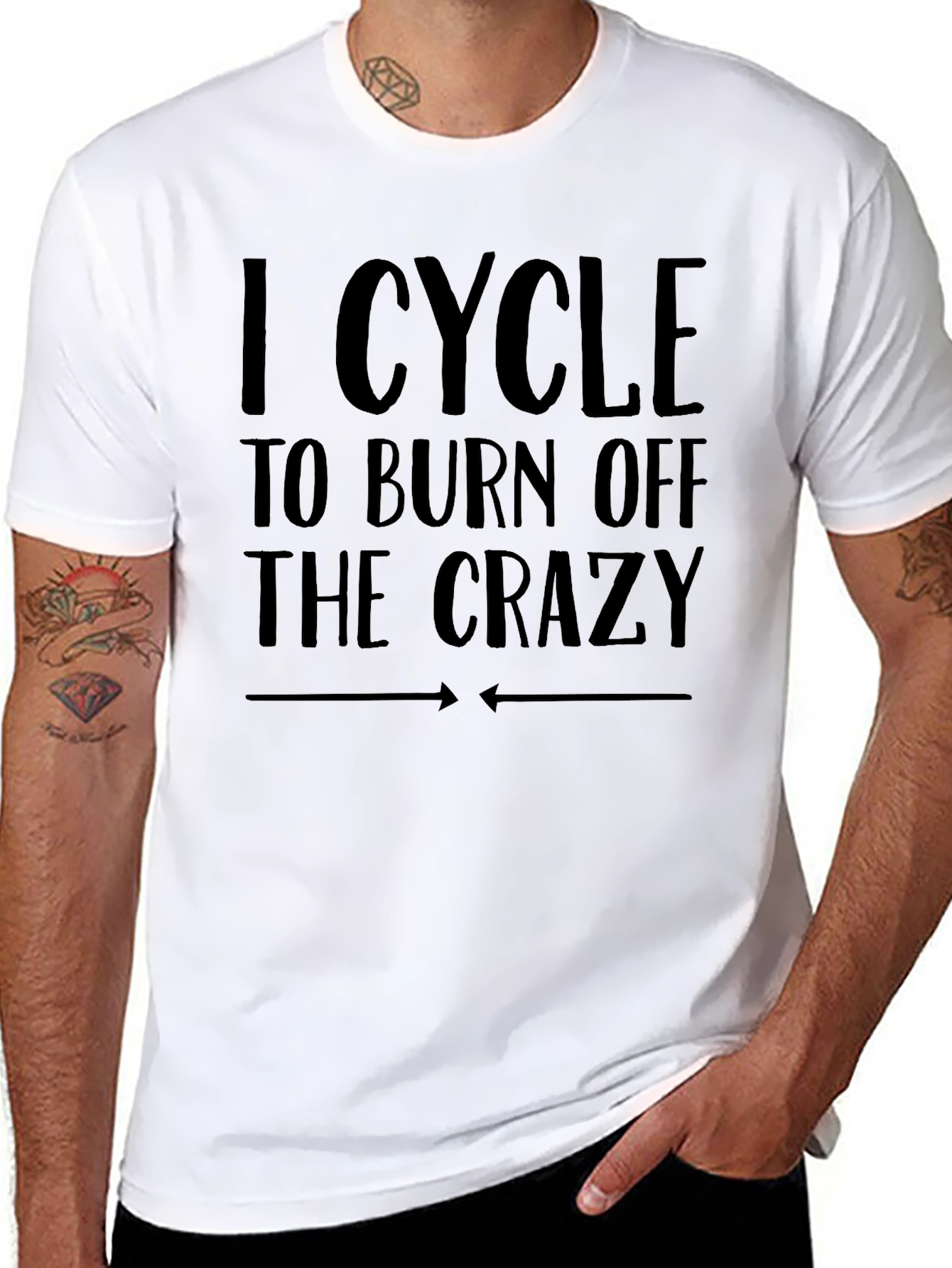 I Cycle to Burn Off the Crazy Graphic Tee