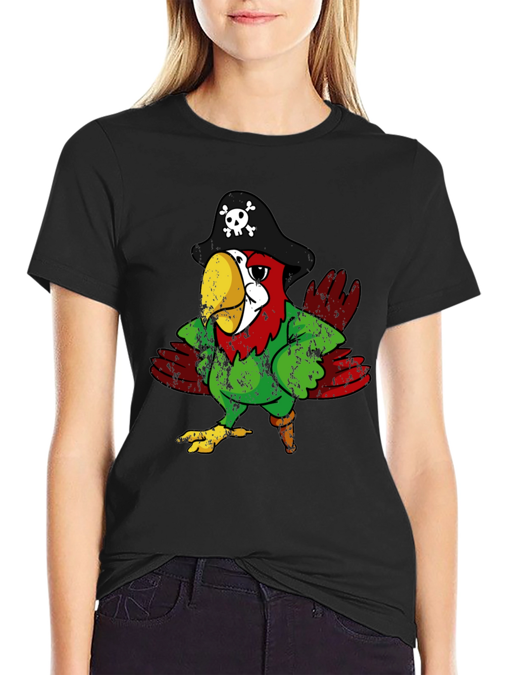 Pirate Parrot Graphic T-Shirt