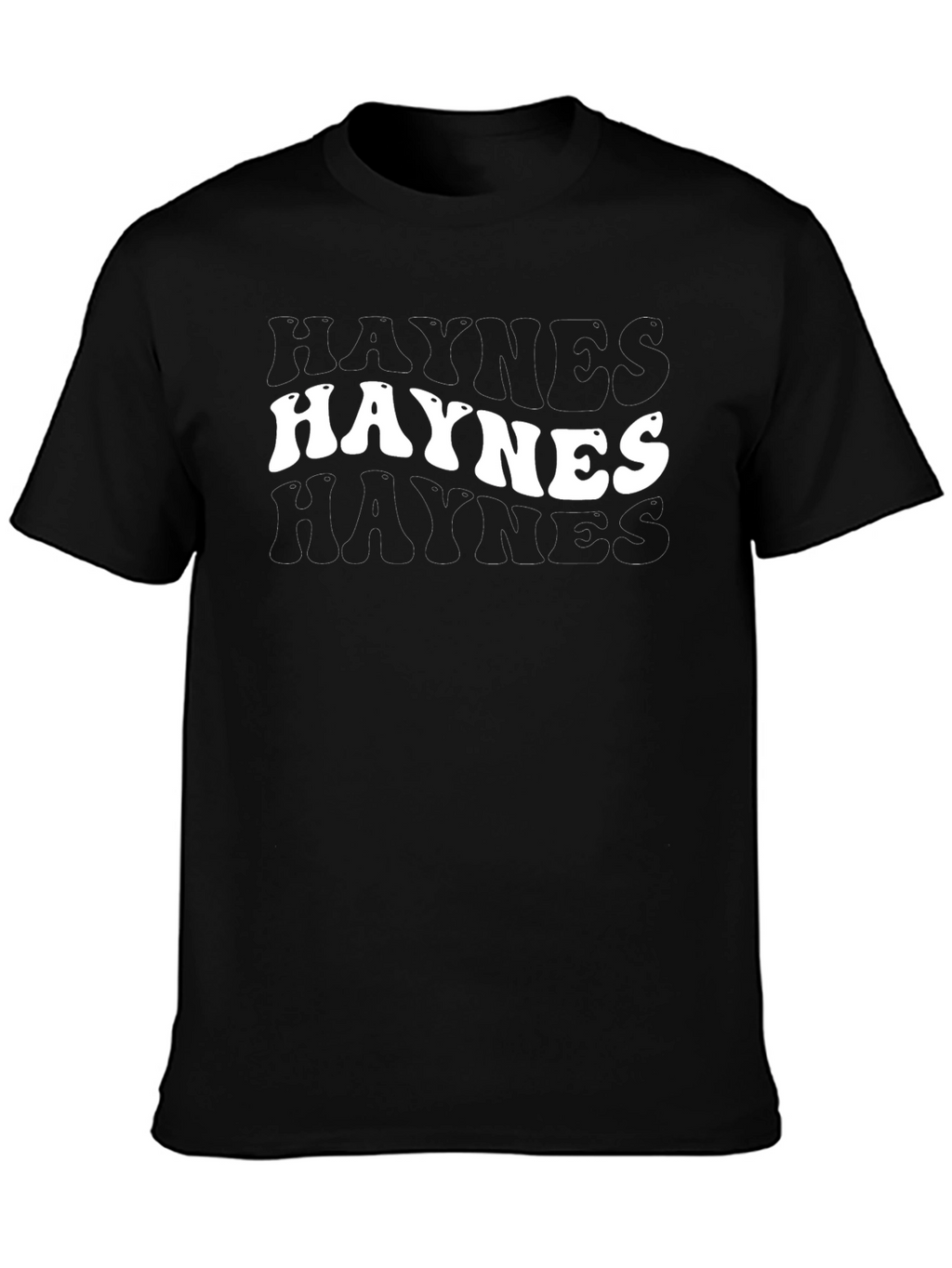 Retro Haynes Graphic Tee - Classic Black T-Shirt