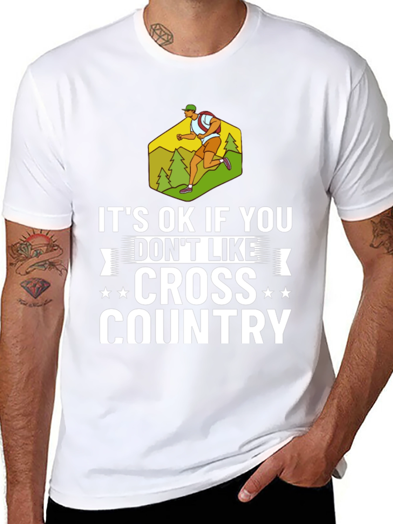 Cross Country Runner Graphic Tee - Unisex T-Shirt