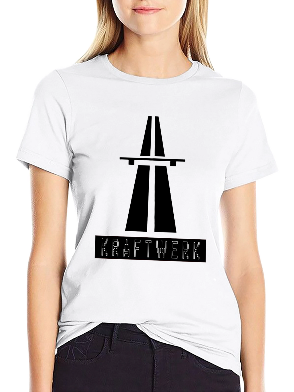 Kraftwerk Graphic Print Black T-Shirt