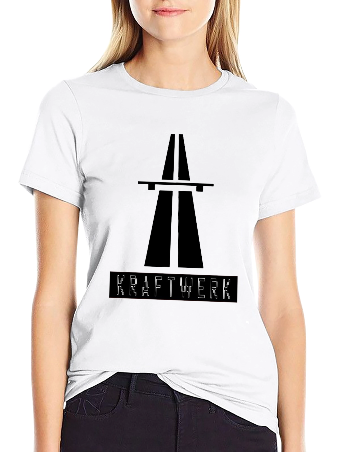 Kraftwerk Graphic Print Black T-Shirt