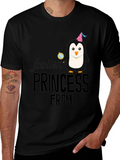 Foolish Princess Penguin Graphic Tee - Black