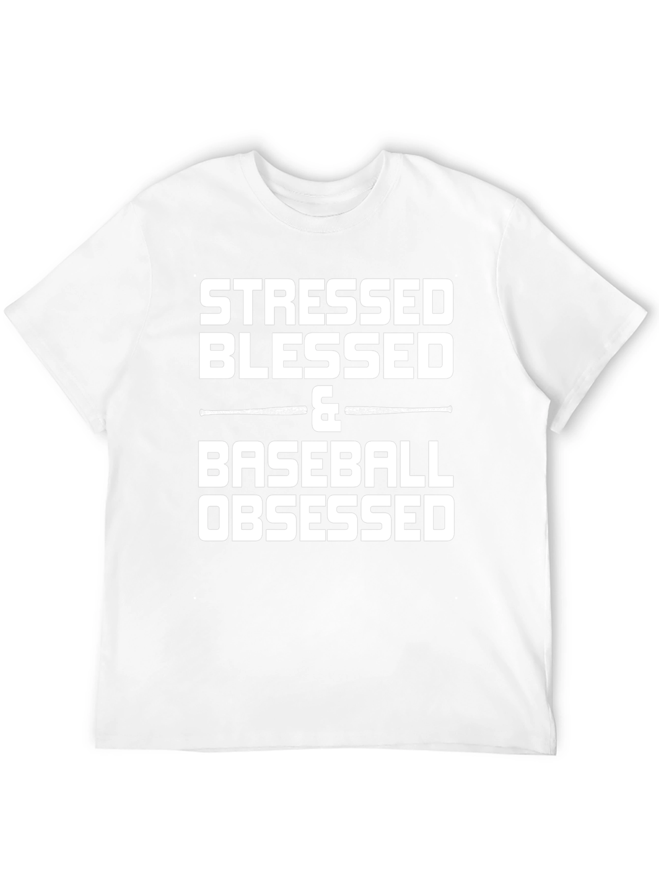 Stressed Blessed & Baseball Obsessed T-Shirt