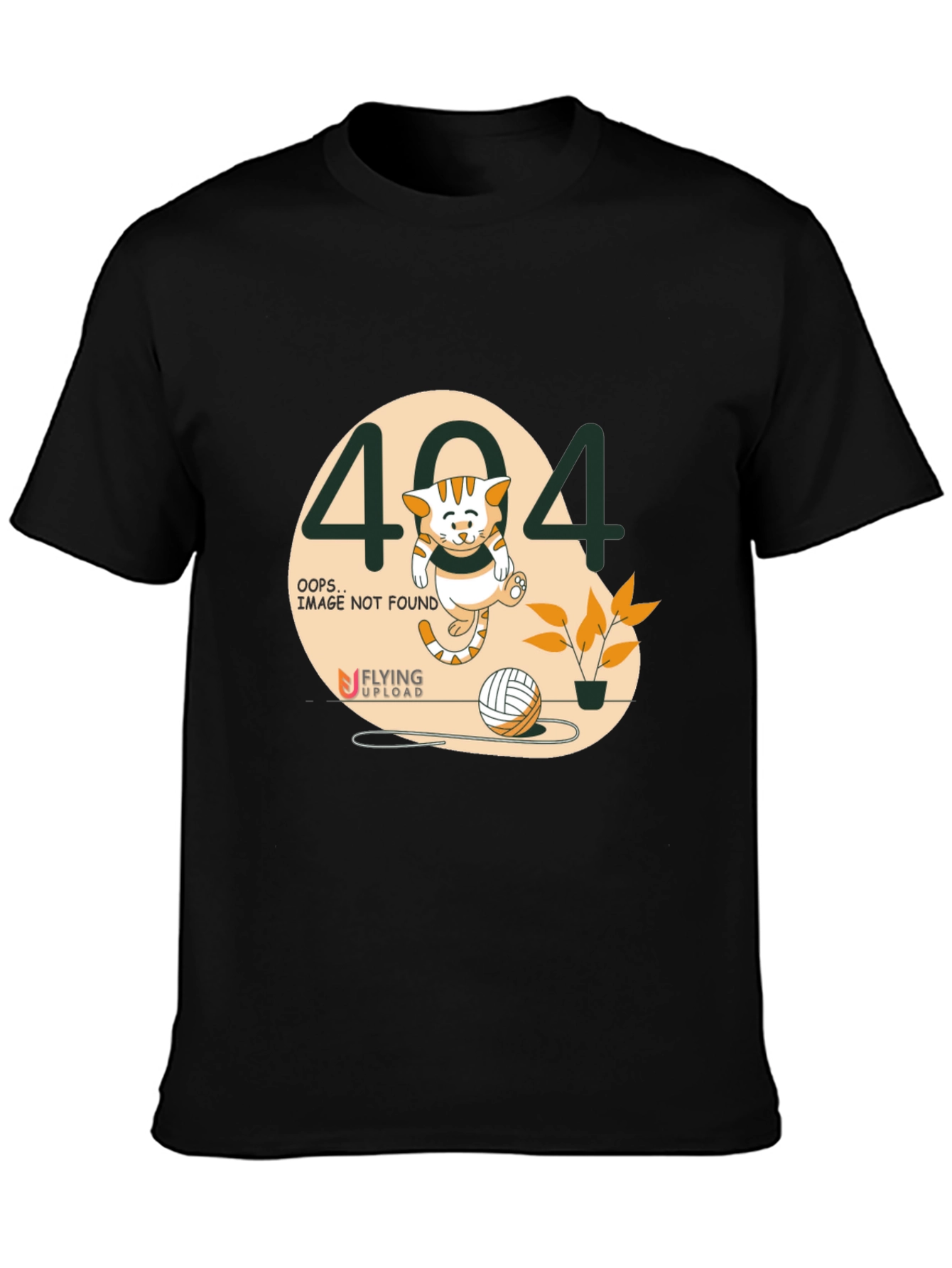 Error 404 Cat Graphic Tee - Image Not Found T-Shirt