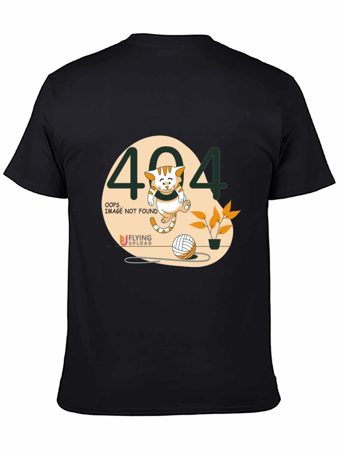 Error 404 Cat Graphic Tee - Image Not Found T-Shirt