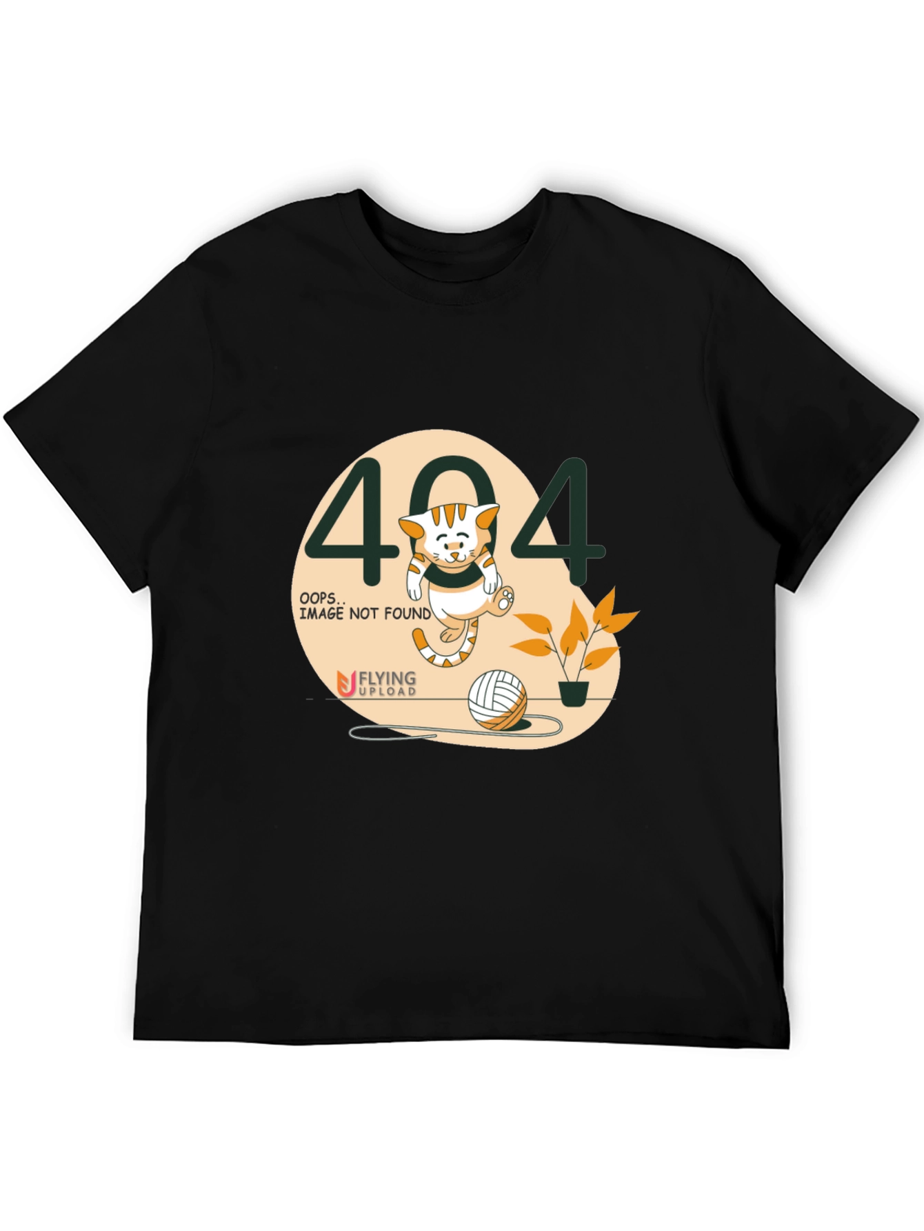 Error 404 Cat Graphic Tee - Image Not Found T-Shirt