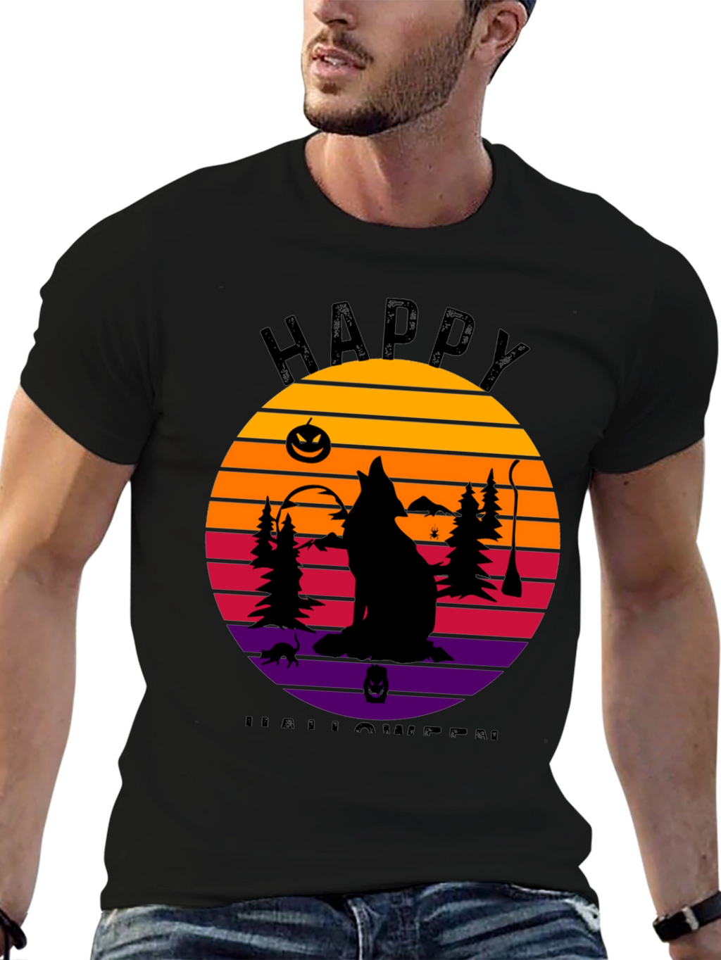 Happy Halloween Graphic T-Shirt
