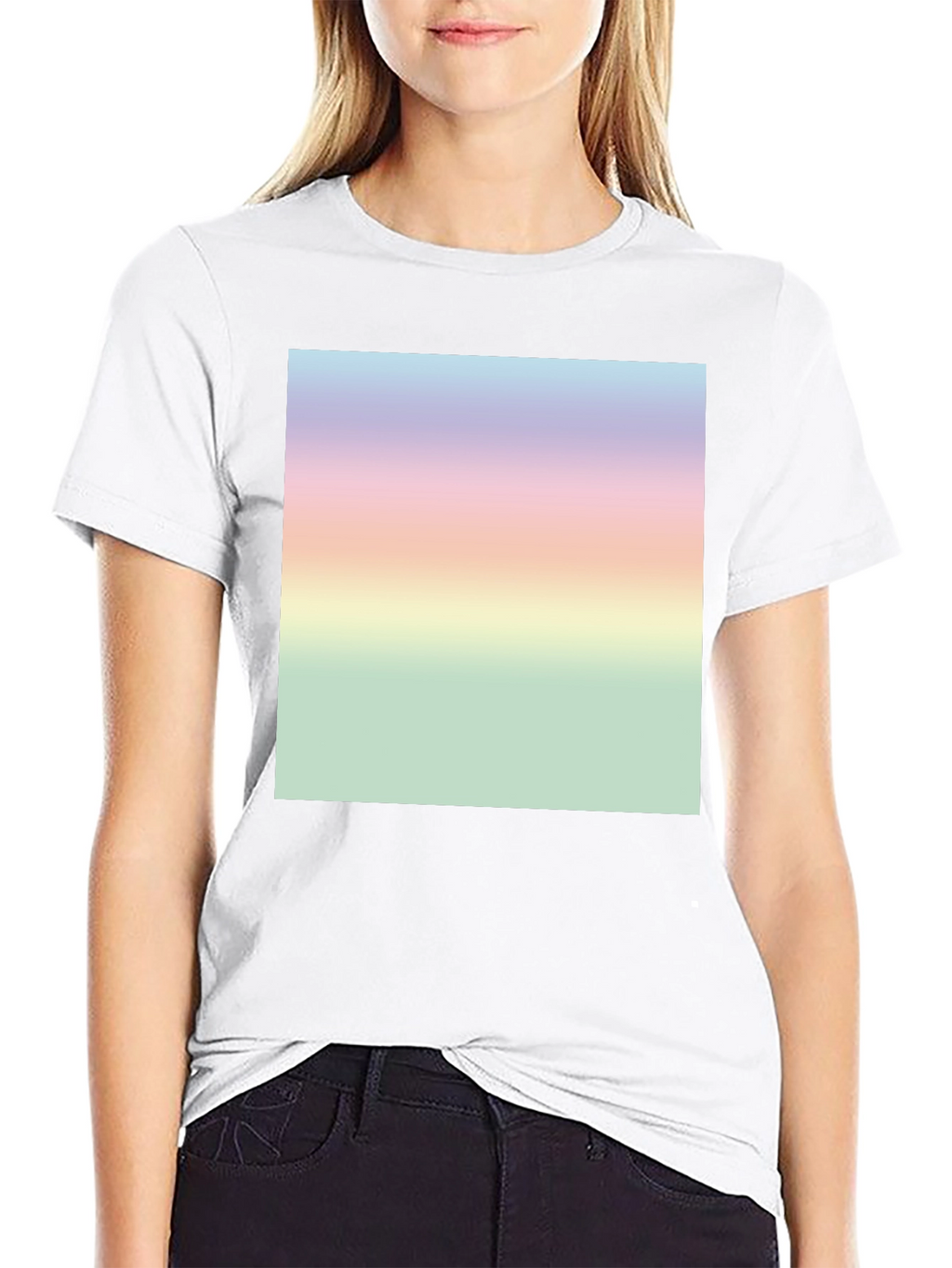 Pastel Gradient T-Shirt - Stylish & Unique Design