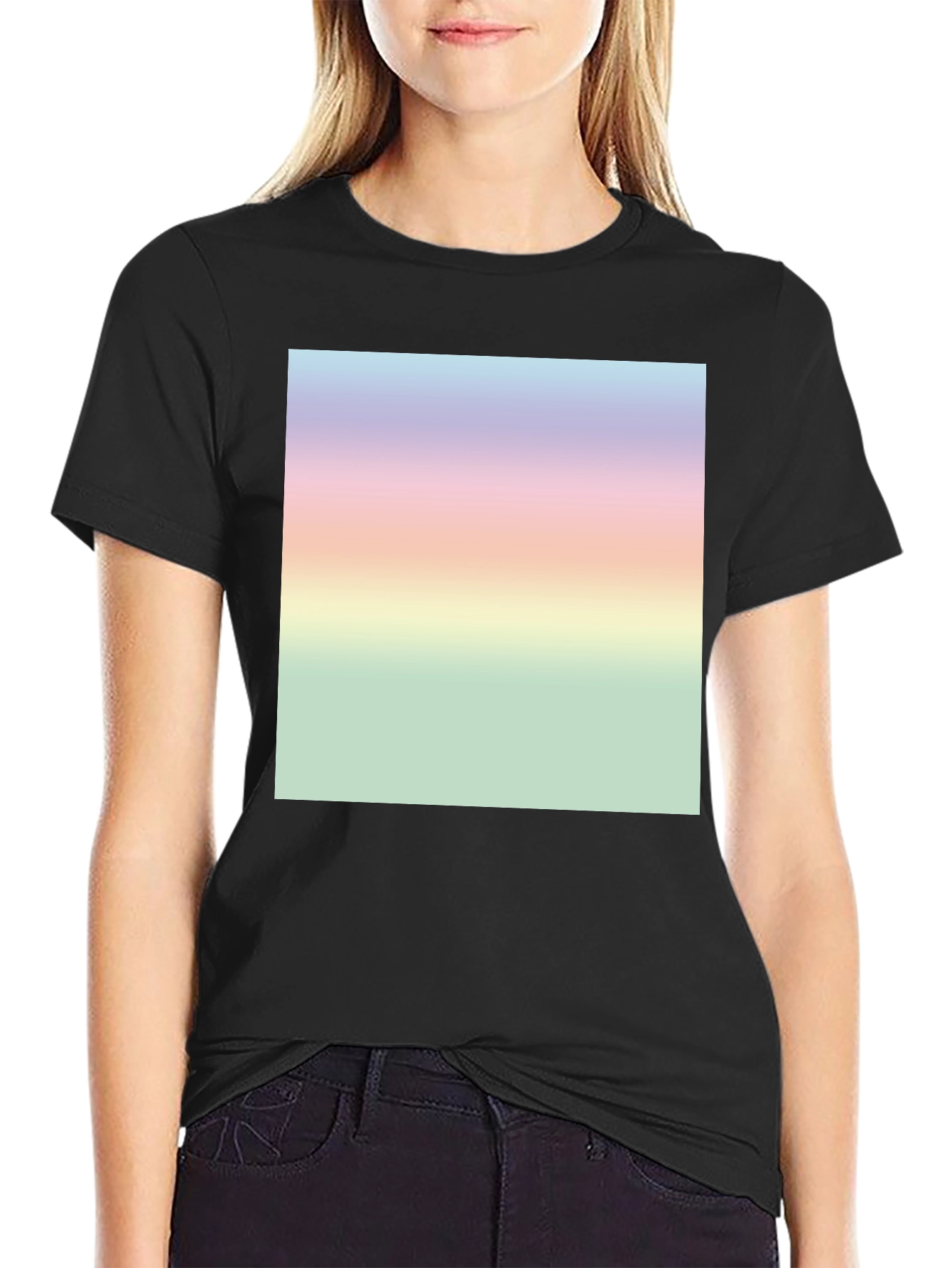 Pastel Gradient T-Shirt - Stylish & Unique Design