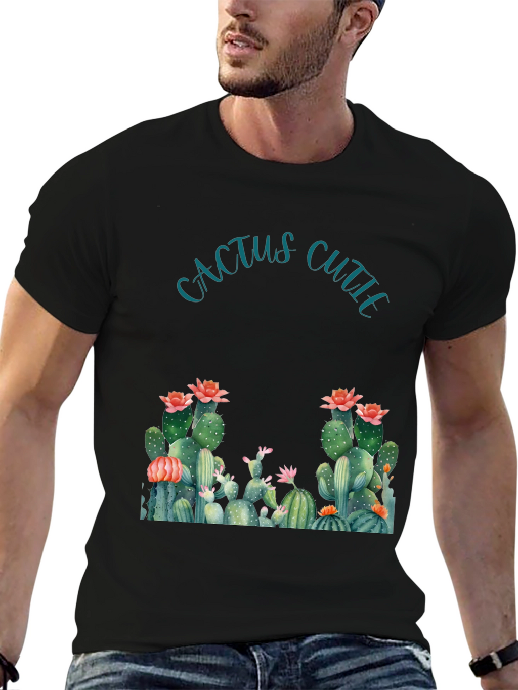 Cactus Cutie Graphic Tee - Soft Cotton Blend