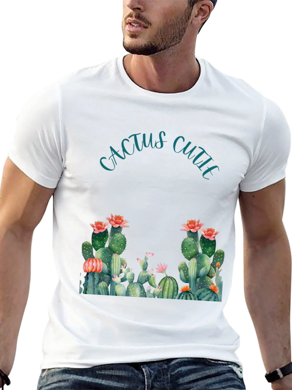 Cactus Cutie Graphic Tee - Soft Cotton Blend