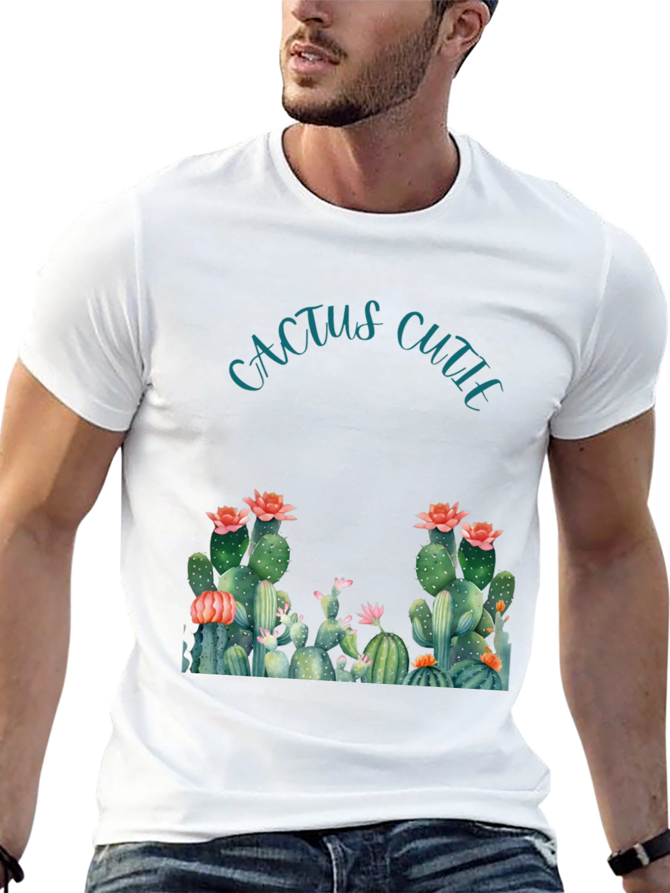 Cactus Cutie Graphic Tee - Soft Cotton Blend