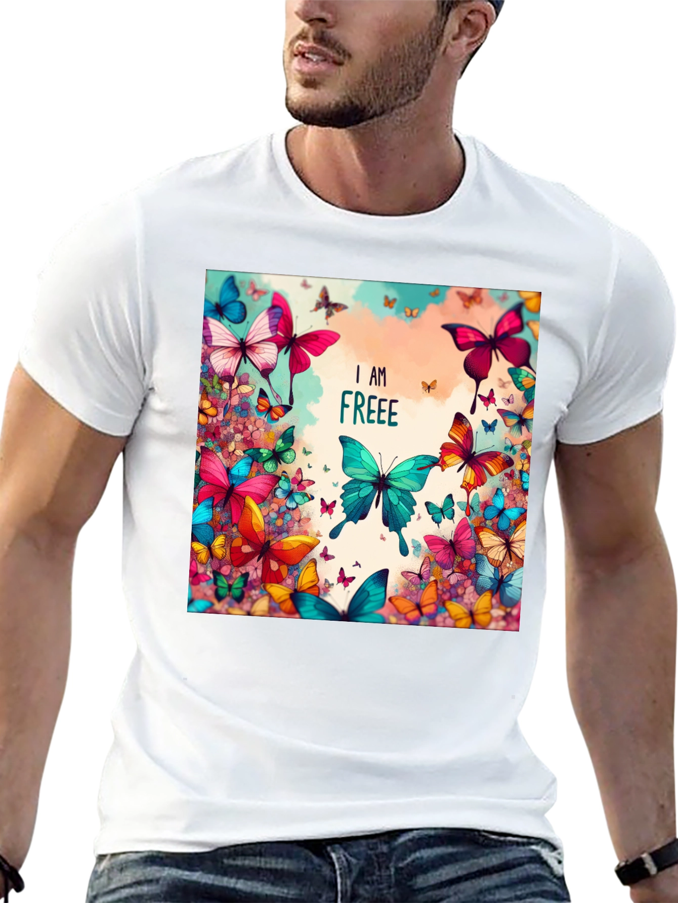 I am Free Butterfly T-Shirt