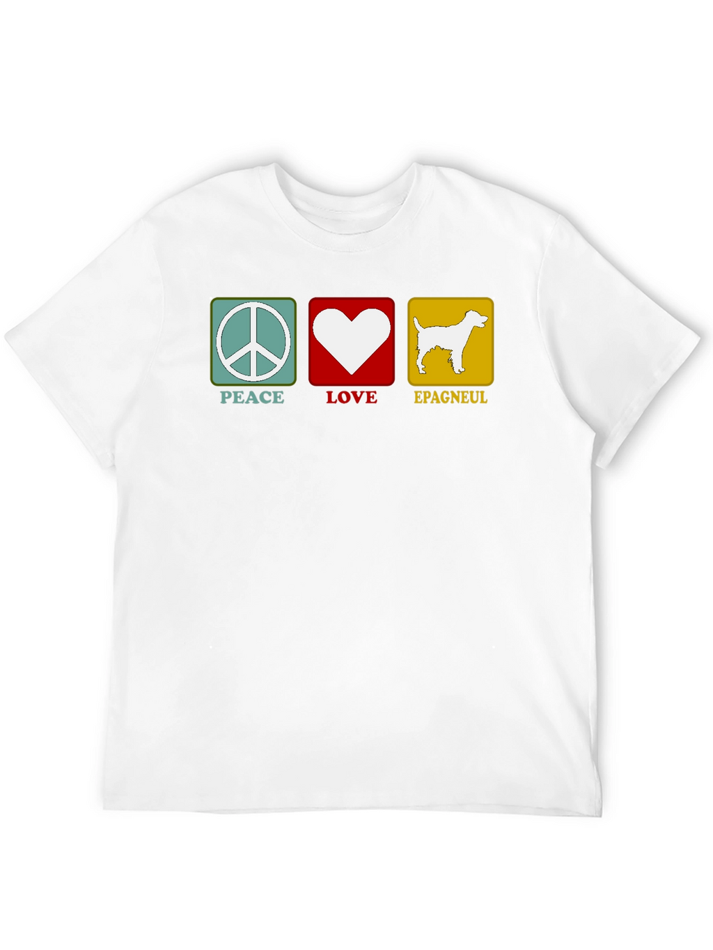 Peace Love Epagneul Dog T-Shirt