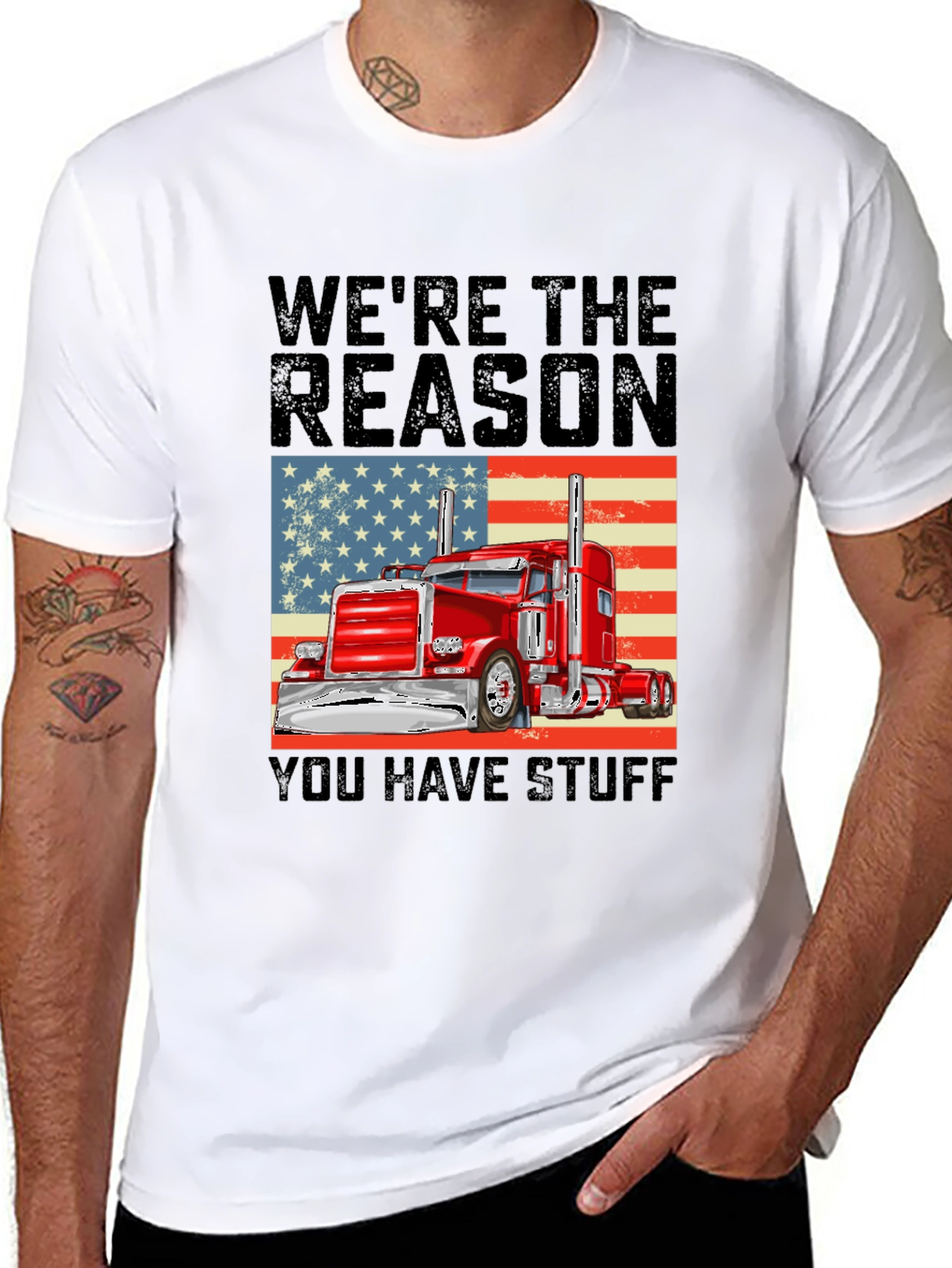 Trucker Pride T-Shirt: Were the Reason You Have Stuff