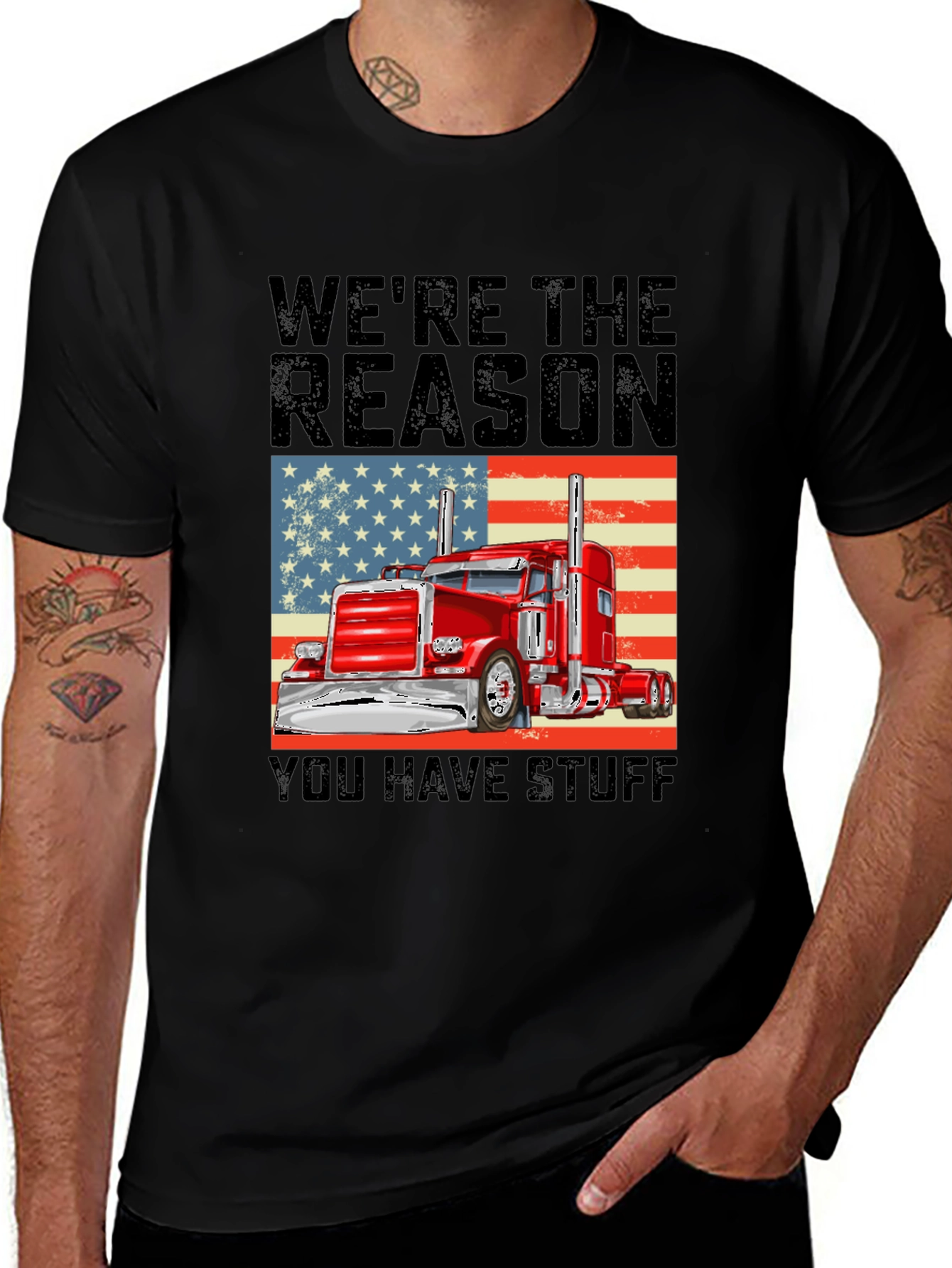 Trucker Pride T-Shirt: Were the Reason You Have Stuff