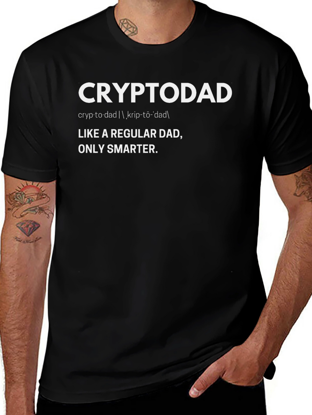 Cryptodad Graphic T-Shirt - For Crypto Enthusiast Dads