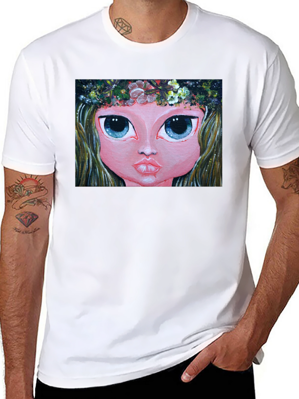 Whimsical Girl Art Tee