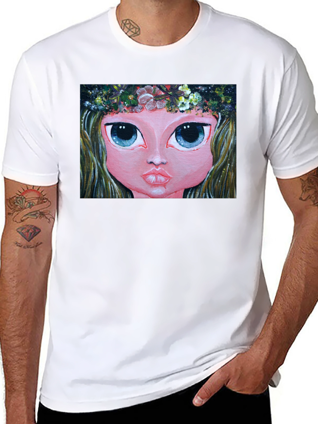Whimsical Girl Art Tee
