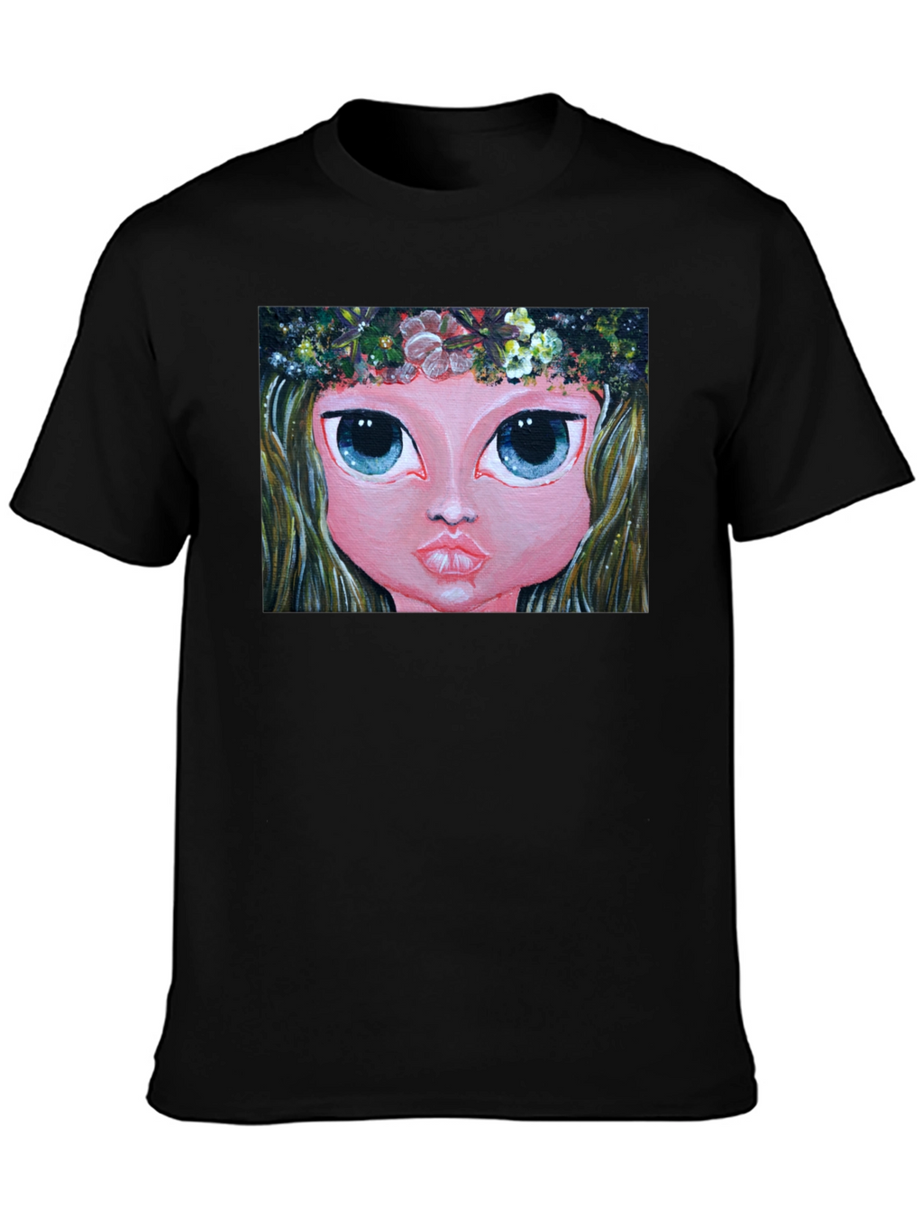 Whimsical Girl Art Tee