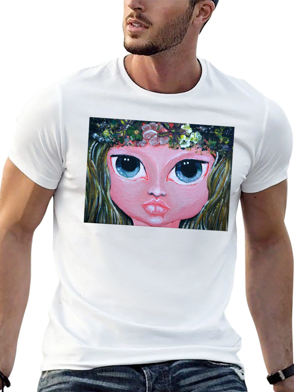 Whimsical Girl Art Tee