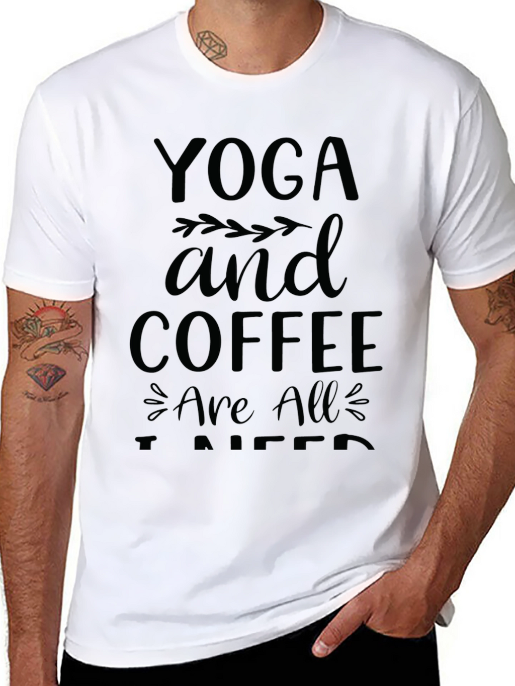 Yoga and Coffee T-Shirt - Relaxed Fit