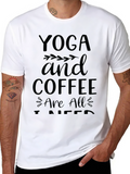 Yoga and Coffee T-Shirt - Relaxed Fit