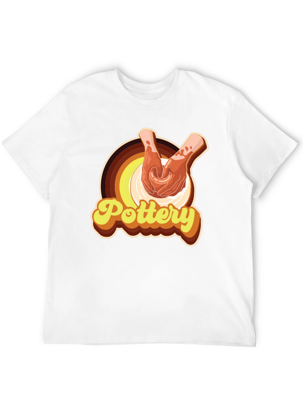 Retro Pottery Graphic T-Shirt