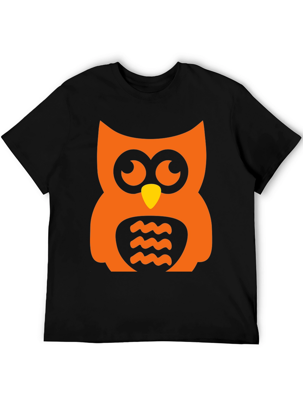 Orange Owl Graphic Tee - Halloween Style