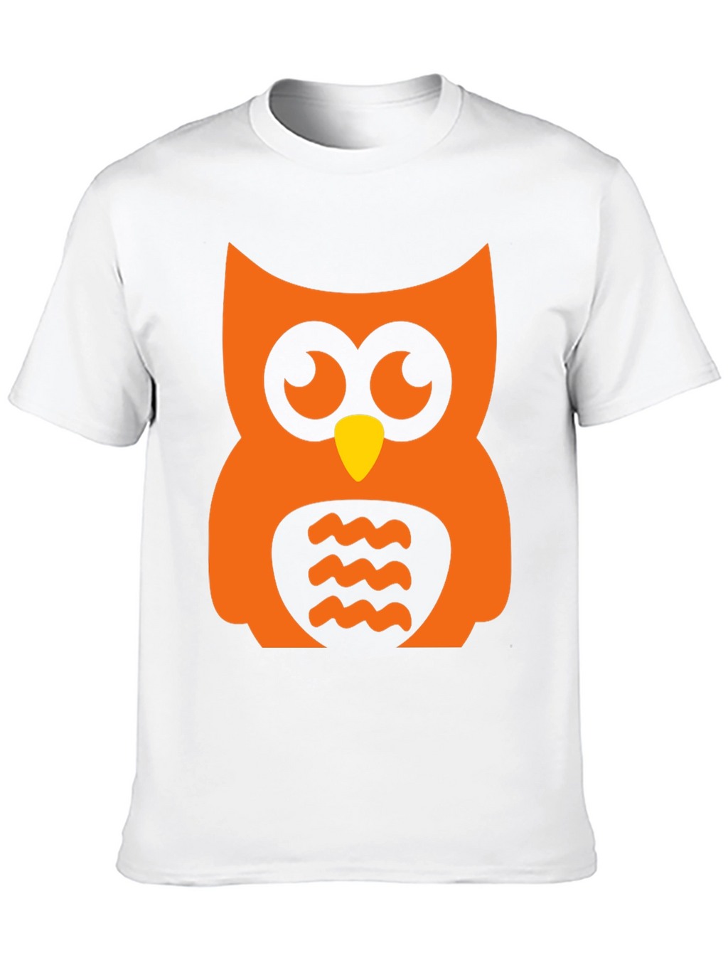 Orange Owl Graphic Tee - Halloween Style