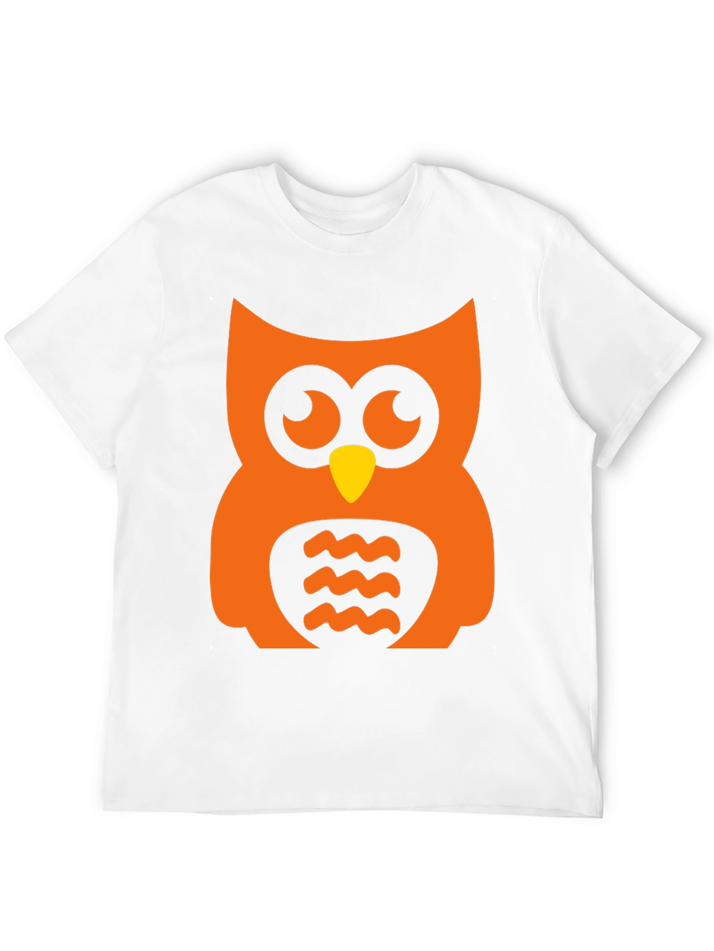 Orange Owl Graphic Tee - Halloween Style