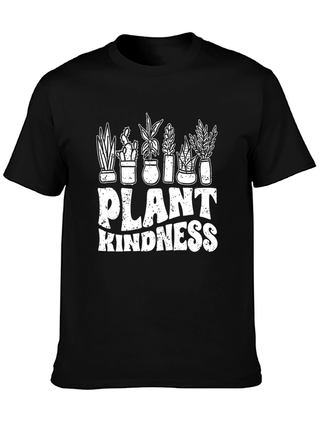 Plant Kindness T-Shirt - Black Graphic Tee