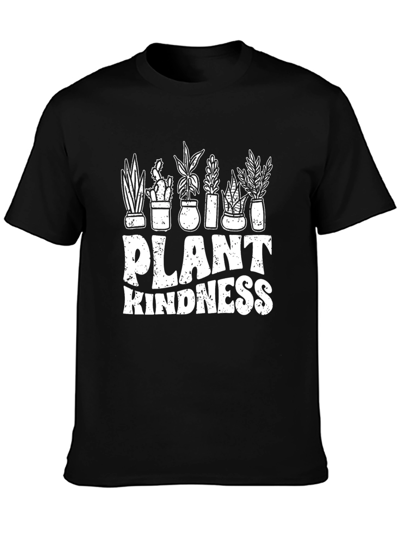 Plant Kindness T-Shirt - Black Graphic Tee